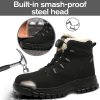 🔥 Arbeitsschuhe wasserdicht – Arbeitsschuhe Herren Damen Sicherheitsschuhe wasserdichte Sicherheitsstiefel Stahlkappenschuhe rutschfeste Schnellverschluss Selbsthemmend 36-46 EU | – Bild 3