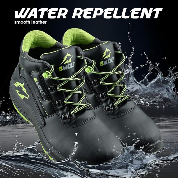 🔥 S3 Sicherheitsschuhe – BWOLF SPYKE HI Arbeitsschuhe Herren S3 Sicherheitsschuhe Herren S3 wasserdicht, ölbeständig, rutschhemmend 4x4 Grip Tech, Ergo Sohle | – Bild 5