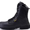 🔥 S3 Sicherheitsschuhe – S3 Arbeitsschuhe Herren & Damen Militär, H-9438 Sicherheitsschuhe ESD, Wasserdichtes & Atmungsaktiv Leder, Leichte & Bequeme Einlegesohle, S1P Stahlzehe & Stahlplatte, Seite mit Reißverschluss |