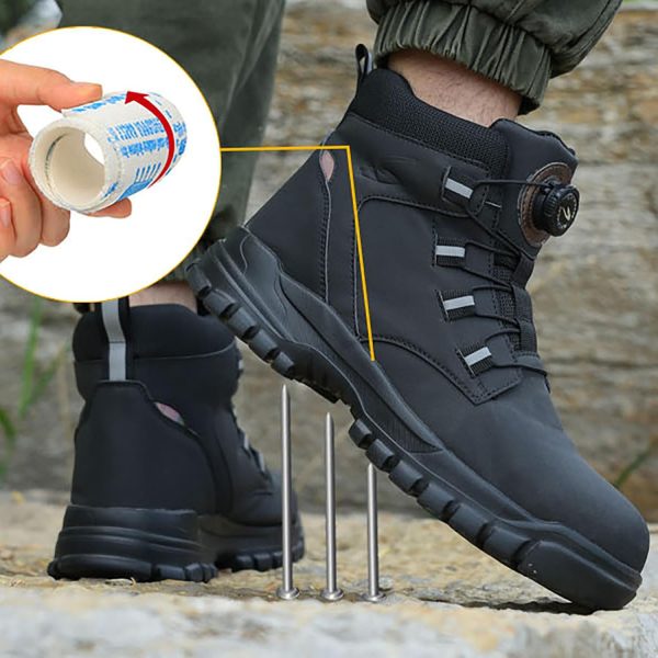 🔥 Arbeitsschuhe wasserdicht – DKLOVIFU Sicherheitsschuhe Herren S1 Anti-Pannen-Arbeitsversicherungsschuhe Rutschfeste Kopfschuhe Baukleidung Hohe Arbeitsstiefel Fitness Schuhe Herren Sicherheitsschuhe S2 Arbeitsschuhe Herren S3 | – Bild 4