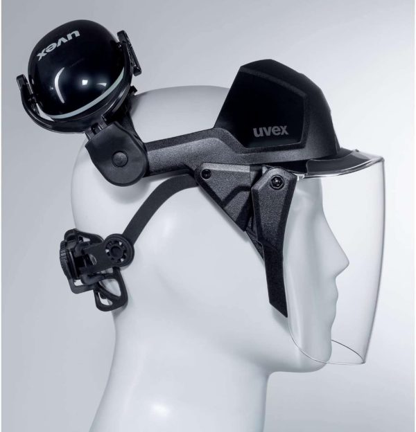 🔥 Schutzhelm mit Visier – Uvex 9715 9790212 Gesichtsschutz, Multicolor, Einheitsgröße | uvex – Bild 3