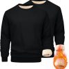 🔥 Winter-Arbeitskleidung – ANHATUIV Herren-Sweatshirt, lässig, Fleecepullover, dicker Rundhalsausschnitt, klassisch, warm, Winter-Sweatshirt, einfarbig, lässig, Arbeitskleidung, dick, flauschig, Sweatshirt, 2 Stück, 2 Stück, |