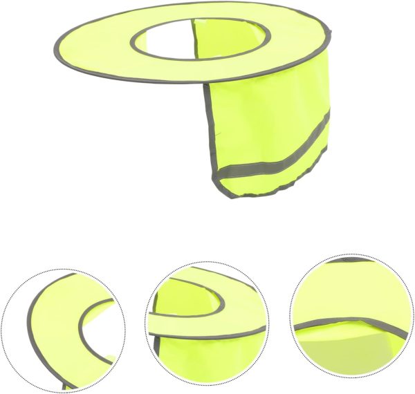 🔥 Schutzhelm mit Visier – Uonlytech Installation Und BAU Im Freien Faltbarer Sonnenschutzhut Fluoreszierendes Gelb Sonnenblende Hutkrempe Schatten Kopfschirm Laufmütze Sichtbarkeit Hüte Klebeband | Uonlytech – Bild 6