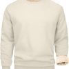 🔥 Winter-Arbeitskleidung – ANHATUIV Herren-Sweatshirt, lässig, Fleecepullover, dicker Rundhalsausschnitt, klassisch, warm, Winter-Sweatshirt, einfarbig, lässig, Arbeitskleidung, dick, flauschig, Sweatshirt, 2 Stück, 2 Stück, | – Bild 2
