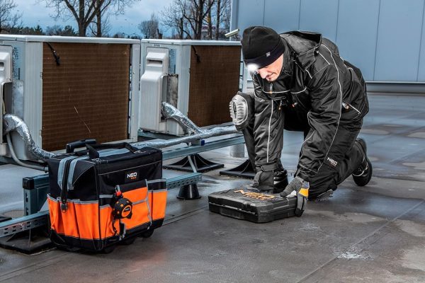 🔥 Winter-Arbeitskleidung – NEO TOOLS Thermo Männer Winter Arbeitshose oder Set mit Winter Arbeitsjacke Gr. S(48) - 3XL(58) | Robuste, Warme, wasserdichte, Winddichte aus Verstärktem Oxford-Gewebe | – Bild 7