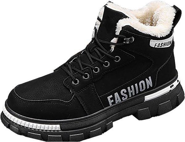 🔥 Arbeitsschuhe wasserdicht – DKLOVIFU Sicherheitsschuhe Herren Paar Frauen Männer Wanderstiefel Schuhe Baumwolle kurze Schuhe Schneestiefel Schnee Herren Schuhe Stallschuhe Damen Leichte Arbeitsschuhe S3 Winter |