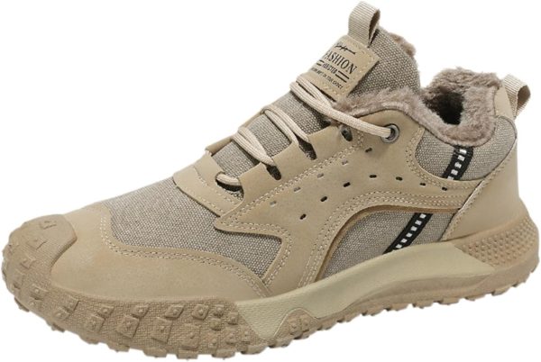 🔥 Winter-Arbeitskleidung – Herren Frühling und Herbst Winter Arbeitskleidung Verschluss Zehen Freizeitschuhe Plus Samt Warm Herren Arbeitskleidung Laufen Bergsteigen Wandern Sport Schneestiefel Winter Schneestiefel Herren Größe |