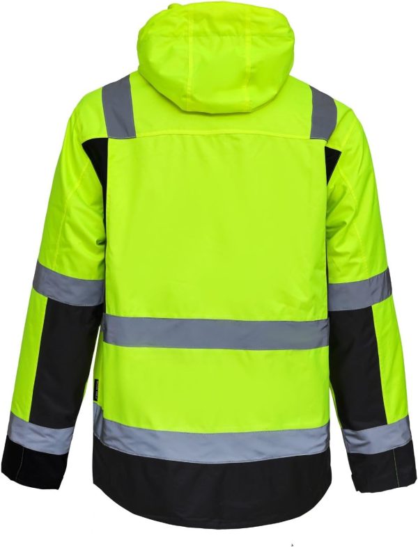 🔥 Winter-Arbeitskleidung – WORK IDEA Vielseitige 3-in-1 Arbeitsjacke mit Reflektoren - Wasserdicht, Winddicht, atmungsaktiv - Ideale Winter-Arbeitskleidung und Warnschutzjacke für alle Jahreszeiten | – Bild 5