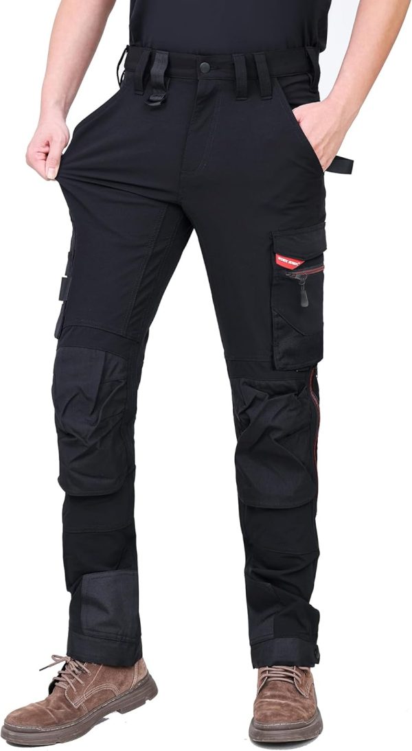 🔥 Engelbert Strauss Hose – WORK IDEA Herren Slim-Fit Stretch Arbeitshose mit Cordura-Kniepolstern: Strapazierfähige Eleganz für höchsten |