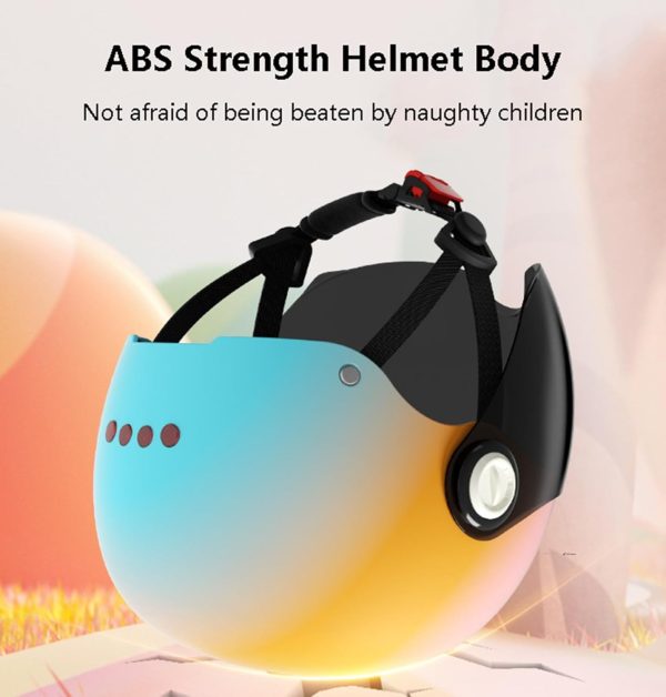 🔥 Schutzhelm mit Visier – Kinder Motorradhelm Jungen und Mädchen Rollerhelm mit Visier Mofa Helm Fahrradhelm Schutzhelm für 5 Jahre - 12 Jahre Kid | WXHJM – Bild 3