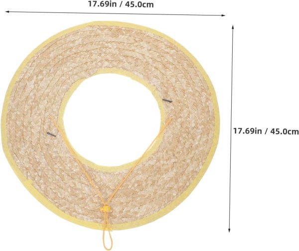 🔥 Schutzhelm mit Visier – Angoily Helmvorhang Sicherheitshelm Sonnenschutz Hut Mit Sonnenblende Schutzhelm-Sonnenschutz Aus Stroh Kettensäge Schattenrand des Schutzhelms Helm Sonnenschutz Visier | Angoily – Bild 2