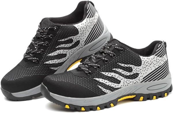 🔥 S3 Sicherheitsschuhe – Sicherheitsschuhe Arbeitsschuhe S3 Herren Damen mit Stahlkappe Arbeit Schuhe Frauen Sicherheit Sneaker Turnschuhe Sportlich Schutzschuhe für Kinder Jungen | – Bild 7