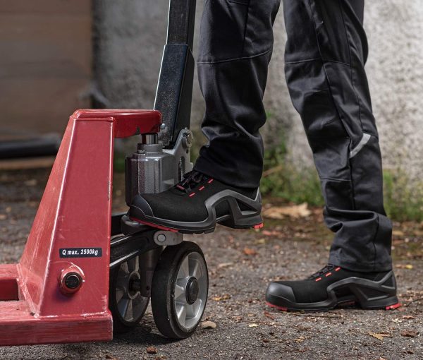 🔥 S3 Sicherheitsschuhe – Uvex 1 X-Tended Support Arbeitsstiefel - Sicherheitsstiefel S3 SRC ESD - Rot-Schwarz | – Bild 5