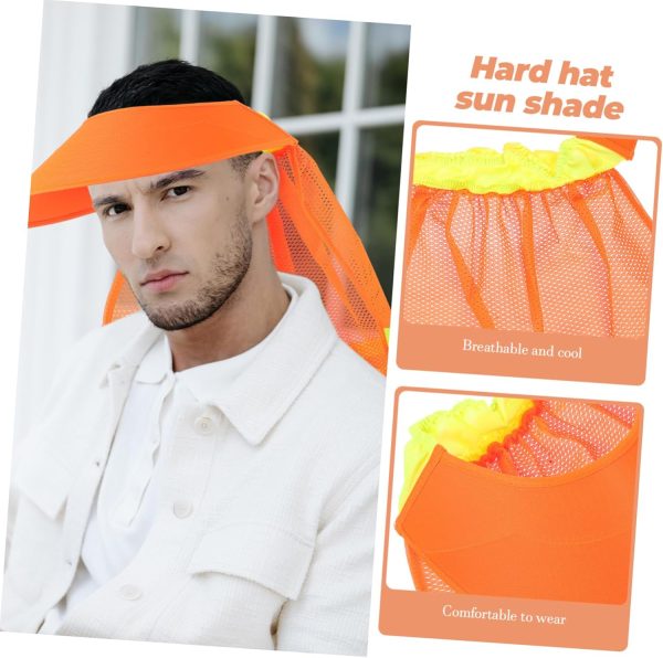 🔥 Schutzhelm mit Visier – HOMSFOU Sonnenschutz-Helmvorhang Schutzhelm mit Visier voller Krempe Gestalter Hutlicht Mützen Strohhut UV gesichtssonnenschutz gesichtssonnencreme Mesh-Sonnenblende BAU Hut Abdeckung Netz | HOMSFOU – Bild 3