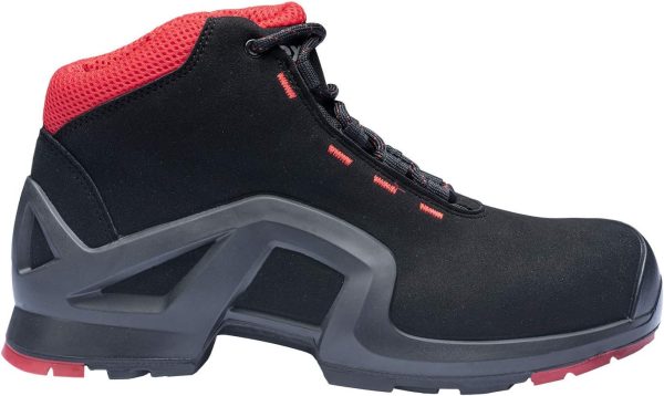 🔥 S3 Sicherheitsschuhe – Uvex 1 X-Tended Support Arbeitsstiefel - Sicherheitsstiefel S3 SRC ESD - Rot-Schwarz | – Bild 4