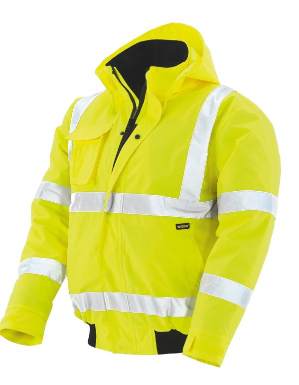 🔥 Winter-Arbeitskleidung – texxor Unisex Værdiler Warnschutz Pilotenjacke Whistler wasserdichte winddichte Arbeitsjacke gelb 3XL, Gelb, 3XL EU |