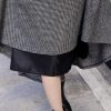 🔥 Winter-Arbeitskleidung – Damen Wolle Maxi Röcke Winter Hohe Taille Faltenrock Elegant Retro Gitter Rock Streetwear Party A-Linie Glockenrock | – Bild 6