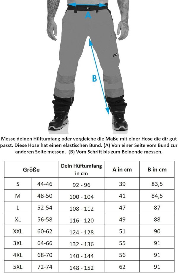 🔥 Engelbert Strauss Hose – Mivaro Warnschutzhose, Lange Warnschutz Arbeitshose, EN ISO 20471 Klasse 2 | – Bild 6