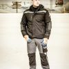 🔥 Winter-Arbeitskleidung – Nitras Winter-Softshelljacke Motion TEX Plus (Farbe: schwarz; Größe: XXL) | – Bild 4