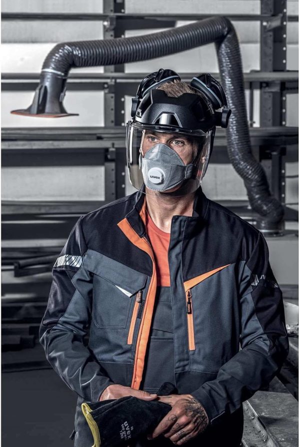 🔥 Schutzhelm mit Visier – Uvex 9715 9790212 Gesichtsschutz, Multicolor, Einheitsgröße | uvex – Bild 9