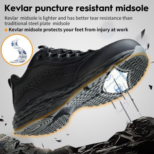 🔥 S3 Sicherheitsschuhe – ISOOUS Sicherheitsschuhe Herren Damen rutschfeste Arbeitsschuhe Sportlich Stahlkappenschuhe Leicht Schutzschuhe | – Bild 3