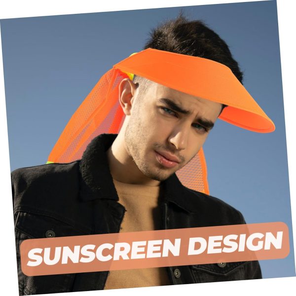 🔥 Schutzhelm mit Visier – DOITOOL Sonnenschutz-helmvorhang Schutzhelme Sonnenschutz Am BAU Tailliert Hutkrempe Schutzhelm Mit Visier Voller Krempe Liner Aufkleber Sonnenhüte Uv Kappe Hutlicht Netz | DOITOOL – Bild 8