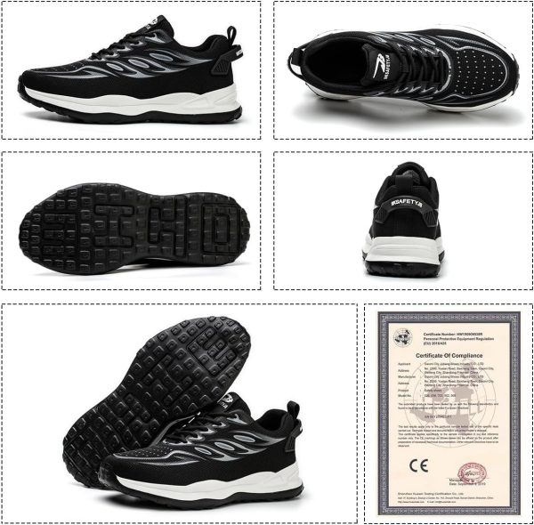 🔥 Arbeitsschuhe wasserdicht – YEKOYIOO Arbeitsschuhe Sicherheitsschuhe Herren Damen Leicht Sportlich Atmungsaktiv Stahlkappenschuhe Unisex 36-46EU | – Bild 2