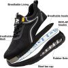 🔥 S3 Sicherheitsschuhe – OBQcare Sicherheitsschuhe Arbeitsschuhe Herren S3 Sicherheitsschuhe Damen Leicht Stahlkappenschuhe rutschfest Atmungsaktiv Sportlich Arbeitsturnschuhe | – Bild 2