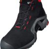 🔥 S3 Sicherheitsschuhe – Uvex 1 X-Tended Support Arbeitsstiefel - Sicherheitsstiefel S3 SRC ESD - Rot-Schwarz |