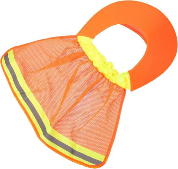 🔥 Schutzhelm mit Visier – HOMSFOU Sonnenschutz-Helmvorhang Schutzhelm mit Visier voller Krempe Gestalter Hutlicht Mützen Strohhut UV gesichtssonnenschutz gesichtssonnencreme Mesh-Sonnenblende BAU Hut Abdeckung Netz | HOMSFOU