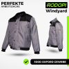 🔥 Winter-Arbeitskleidung – RODOPI Windyard Arbeitsjacke für Herren und Damen Pilotenjacke grau schwarz Bomberjacke Gr. S-3XL gefütterte Jacke mit flexiblem Bund an Armen und Hüfte | – Bild 6