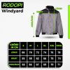 🔥 Winter-Arbeitskleidung – RODOPI Windyard Arbeitsjacke für Herren und Damen Pilotenjacke grau schwarz Bomberjacke Gr. S-3XL gefütterte Jacke mit flexiblem Bund an Armen und Hüfte | – Bild 2