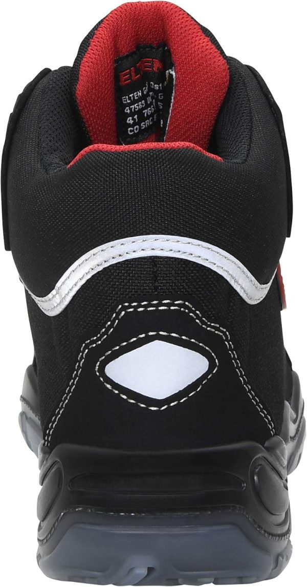 🔥 S3 Sicherheitsschuhe – ELTEN Sicherheitsschuhe SANDER Pro ESD S3, Herren, Textil, Kunststoffkappe (leichter als Stahlkappe), leicht, sportlich, Schwarz/Rot, Größe: 43 | – Bild 5