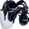 🔥 Schutzhelm mit Visier – Uvex 9715 9790212 Gesichtsschutz, Multicolor, Einheitsgröße | uvex