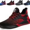 🔥 Arbeitsschuhe wasserdicht – AONETIGER Sicherheitsschuhe Herren Damen Leicht Arbeitsschuhe Stahlkappe Sportlich Schutzschuhe Atmungsaktiv rutschfest Schuhe Sneaker |