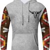 🔥 Winter-Arbeitskleidung – Herrenpullover, warm, Kapuzen-Sweatshirt, Casual, Hoodie, Sweatshirt mit Tasche, für Winter und Herbst, Arbeitskleidung, Langarm, Camo, Vintage, Retro, grau, XL | – Bild 2