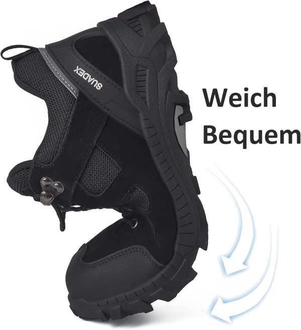 🔥 Arbeitsschuhe wasserdicht – SUADEX Sicherheitsschuhe Arbeitsschuhe Herren Damen Leicht Arbeitsschutzschuhe Stahlkappenschuhe Atmungsaktiv mit Stahlkappe | – Bild 4