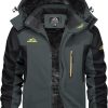 🔥 Engelbert Strauss Hose – KEFITEVD Winterjacke Herren Wasserdicht Warm Gefüttert Skijacke Winter Outdoorjacke Winddicht Atmungsaktiv Funktionsjacke mit Abtrennbarer Kapuze |