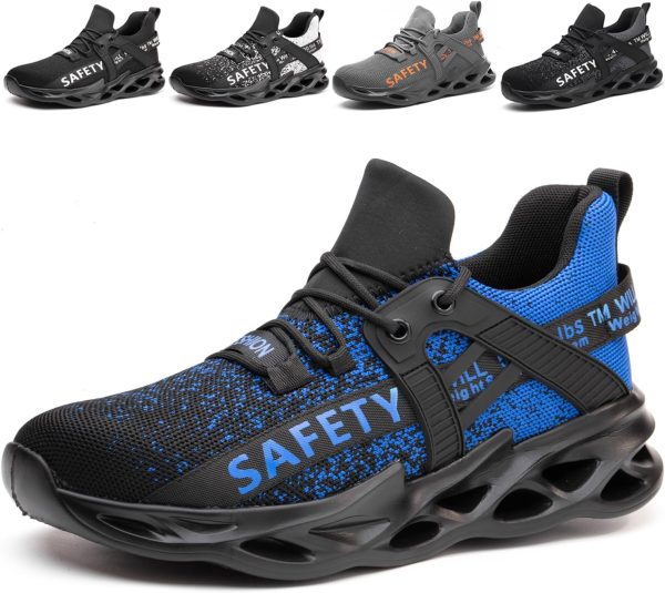 🔥 S3 Sicherheitsschuhe – PJZHJI Arbeitsschuhe Herren Leicht Sicherheitsschuhe Sportlich Stahlkappenschuhe Atmungsaktiv Arbeitsschutzschuhe Schutzschuhe mit Stahlkappen |