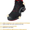 🔥 S3 Sicherheitsschuhe – Uvex 1 X-Tended Support Arbeitsstiefel - Sicherheitsstiefel S3 SRC ESD - Rot-Schwarz | – Bild 2