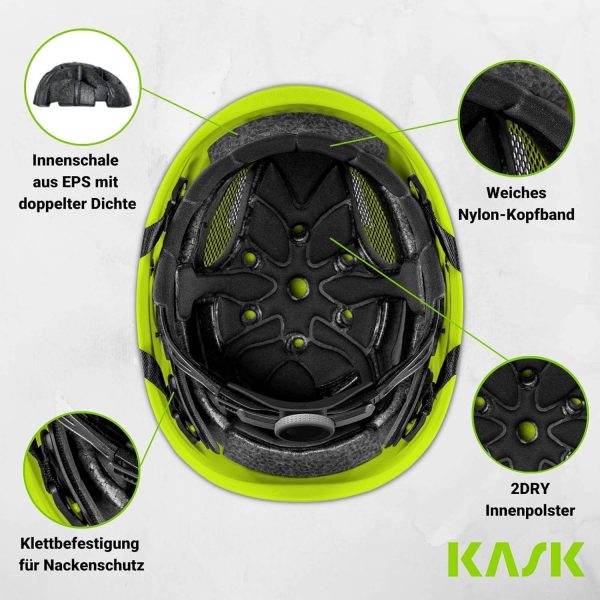 🔥 Schutzhelm mit Visier – KASK Schutzhelm Superplasma AQ HI VIZ - Arbeitsschutzhelm, Drehrad, Reflexstreifen, EN 397 | Kask – Bild 5