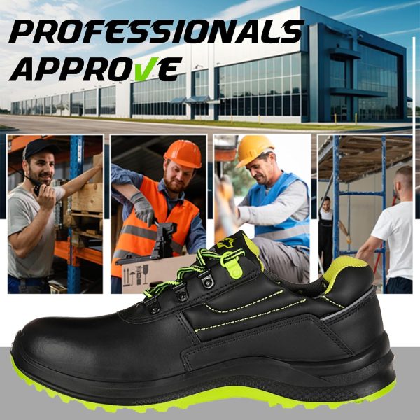 🔥 Arbeitsschuhe wasserdicht – BWOLF SPYKE Low Arbeitsschuhe Herren S3 Sicherheitsschuhe Herren S3 wasserdicht, ölbeständig, rutschhemmend 4x4 Grip Tech, Ergo Sohle | – Bild 8