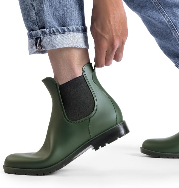 🔥 Arbeitsschuhe wasserdicht – DREAM PAIRS Gummistiefel Herren Halbhoch Chelsea Boots Arbeitsschuhe wasserdichte Stiefel | – Bild 7
