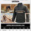 🔥 Winter-Arbeitskleidung – Scheibler Herren Troyer Arbeitspullover mit 1/4 Reißverschluss Winter Warm Stickpullover mit Stehkragen Stricktroyer für Männer Sweatshirt Ohne Kapuze | – Bild 7