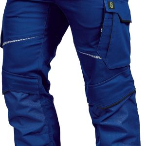 🔥 Engelbert Strauss Hose – LEIBWÄCHTER Flex-line Arbeitshose Herren – kornblau/schwarz – Gr. 48 – Bequeme Workwear mit Elastan (Spandex) – 60°C waschbar & trocknergeeignet – erhöhte Reißfestigkeit – für verschiedenste Berufe |