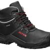 🔥 Arbeitsschuhe wasserdicht – ELTEN Sicherheitsschuhe Renzo GTX Mid ESD S3 CI, Damen und Herren, Leder, Stahlkappe, leicht, robust Schwarz44 |