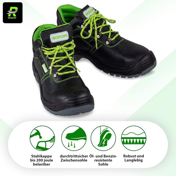 🔥 Arbeitsschuhe wasserdicht – RODOPI S3 Arbeitsschuhe Airgee-Protect für Herren und Damen Gr.40-47 Sicherheitsschuhe EN ISO 20345:2011 Stahlkappenschuhe | – Bild 4