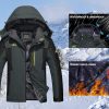 🔥 Engelbert Strauss Hose – KEFITEVD Winterjacke Herren Wasserdicht Warm Gefüttert Skijacke Winter Outdoorjacke Winddicht Atmungsaktiv Funktionsjacke mit Abtrennbarer Kapuze | – Bild 4