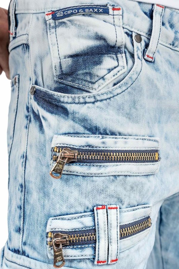 🔥 Engelbert Strauss Hose – Cipo & Baxx Herren Jeans CD798-bans Iceblue W30/L32 | – Bild 7