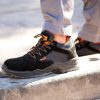 🔥 Arbeitsschuhe wasserdicht – BLACK HAMMER Sicherheitsschuhe Herren leicht Kunststoffkappe und Kevlar-Zwischensohle Arbeitsschuhe knöchelhoch Sicherheitsstiefel Wanderschuhe S1P SRC 1557 | – Bild 6